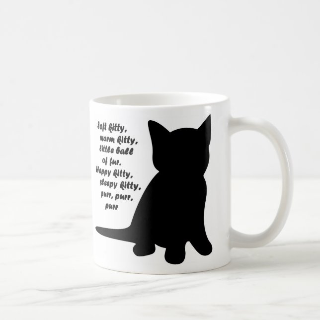 Weiche Kitty-Lied-Tasse Kaffeetasse (Rechts)