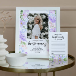 Weiche Lila Blätter teilen Ihre Lieblingsspeicherp Poster