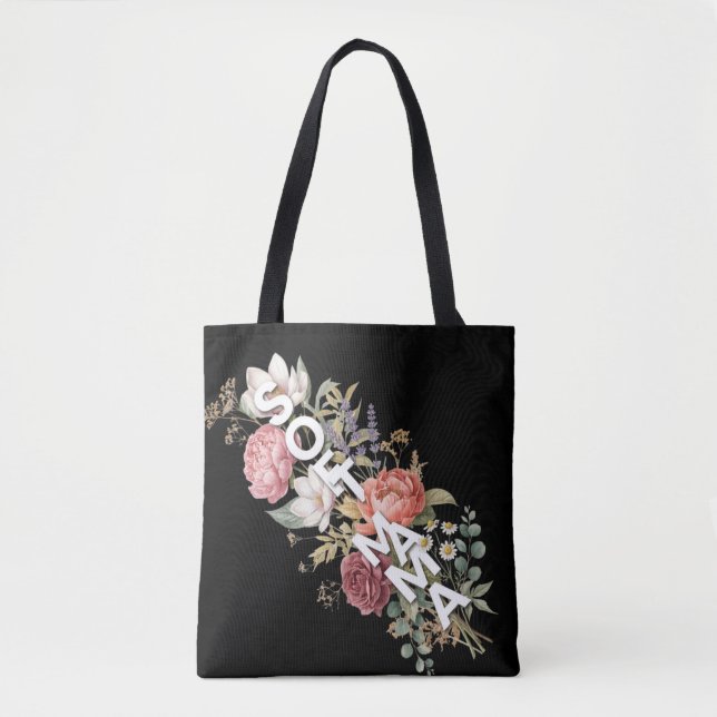 Weiche Mama-Blumen-Typografie-Design  (Vorderseite)