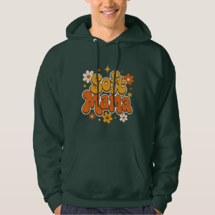 Weiche Mama Retro-Blumen Groovy-Design Cute Boho Hoodie