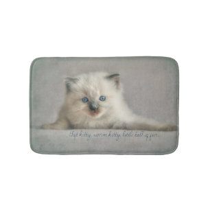Weiche Miezekatze, ragdoll Badmatte Badematte