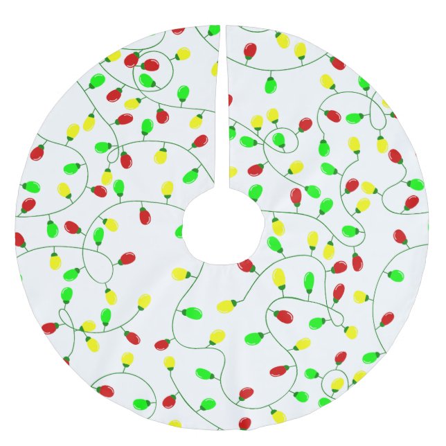 weiche, nahtlose Weihnachtsbaumlichter Polyester Weihnachtsbaumdecke (Vorderseite)