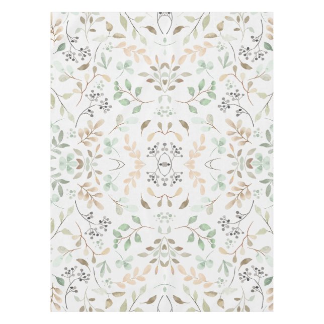 Weiche Natur Blumen Tischdecke | Tischdecke (Vorderseite)