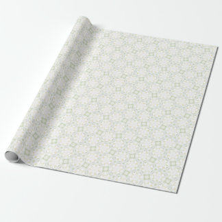 Weiche neutrale geometrische Blütenmuster Geschenkpapier
