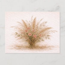 Weiche neutrale Wildblumen-Pampasgras-Botanik