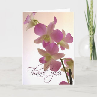 Weiche Orchidee danken Ihnen Mitteilungskarten