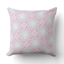 Weiche Pastel geometrische Kissen Kissen Pink & La