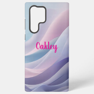 Weiche Pastell-Abstrakte Wellen Träumerisches Flui Samsung Galaxy Hülle