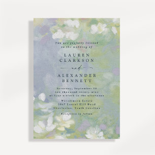 Weiche Pastell-Blumen-Hochzeitseinladung Einladung