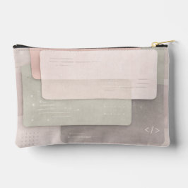 Weiche Pastell-Layeren KI-Kunst Zubehörtasche