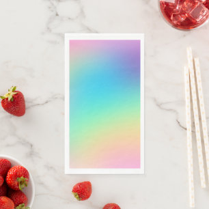Weiche Pastell-Regenbogen-Verlaufs-Papier-Gästetüc Serviette