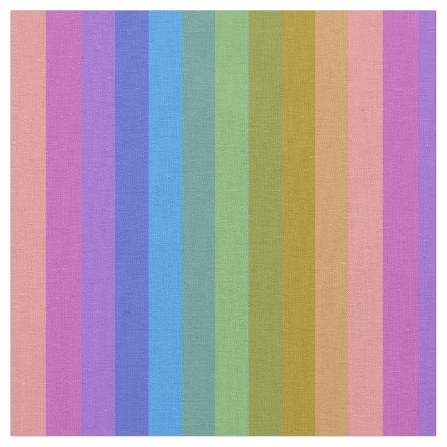 Weiche Pastell-Regenbogen-Vertikalstreifen Stoff (Nahaufnahme)