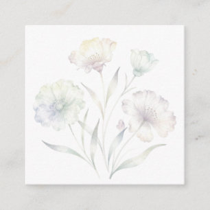Weiche Pastell-Wildblumen Aquarell Grazie Begleitkarte