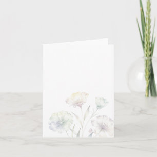 Weiche Pastell-Wildblumen Aquarell Grazie Einladung