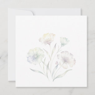 Weiche Pastell-Wildblumen Aquarell Grazie Save The Date