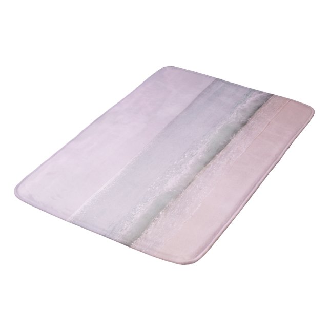 Weiche Pastellbäume 5 Badematte (Schrägansicht)