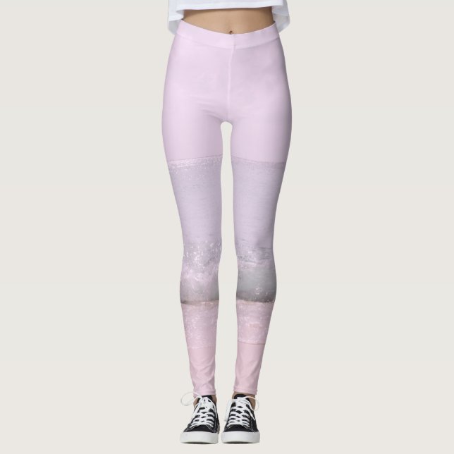 Weiche Pastellbäume 5 Leggings (Vorderseite)
