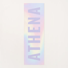 Weiche pastellfarbene Regenbogenbezeichnung modern Yogamatte