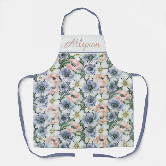 Weiche, pastellfarbene Schürze (Vorderseite)