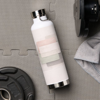 Weiche Pastellschichten AI-Kunst  Trinkflasche