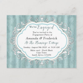 Weiche Pastelltöne, grün Einladungspostkarte