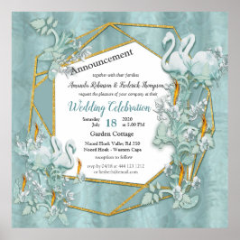 Weiche Pastelltöne, grün Poster