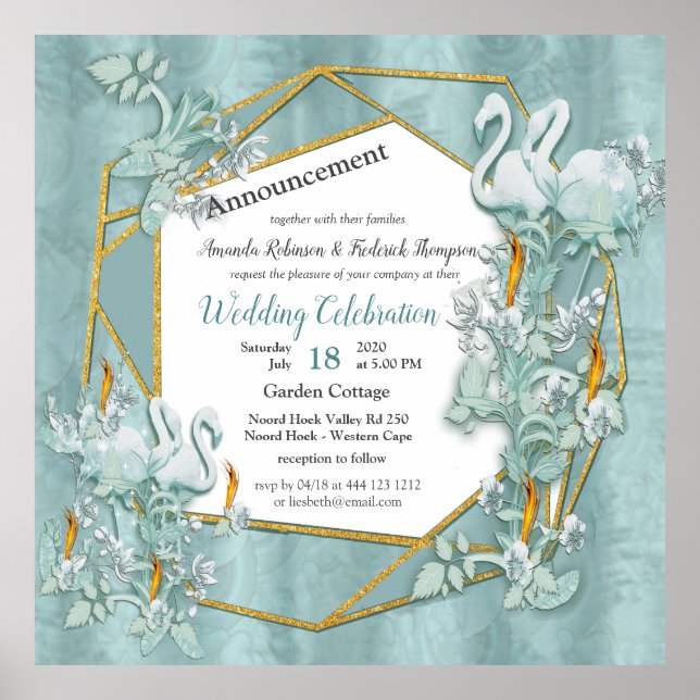 Weiche Pastelltöne, grün Poster (Vorne)