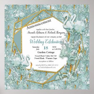 Weiche Pastelltöne, grün Poster