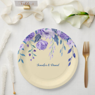  Weiche PEACH-Blume PapierTeller