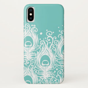 Weiche Pfaufedern iPhone X Hülle