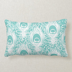 Weiche Pfaufedern Lendenkissen