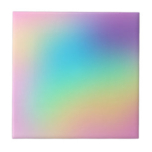 Weiche Prismatische Pastell Rainbow Gradient Tile Fliese