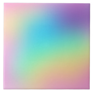 Weiche Prismatische Pastell Rainbow Gradient Tile Fliese