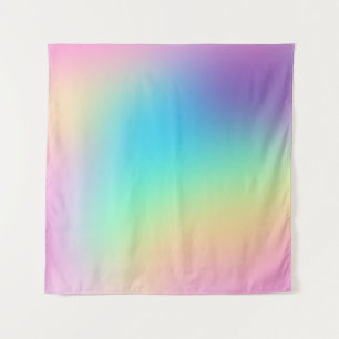 Weiche Prismatische Pastell Rainbow Gradient Wandteppich