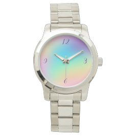 Weiche Prismatische Pastelle Gradient Armbanduhr