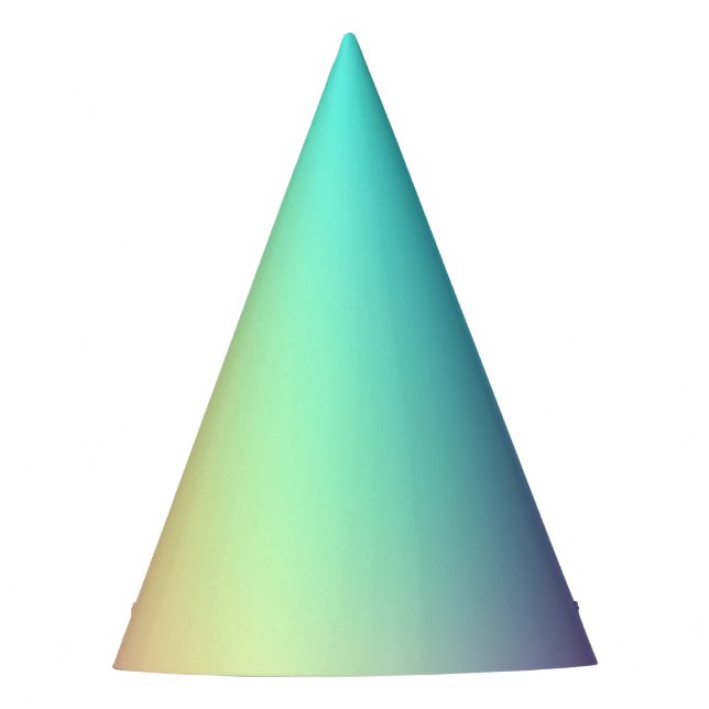 Weiche Prismatische Pastelle Gradient Partyhütchen (Vorderseite)