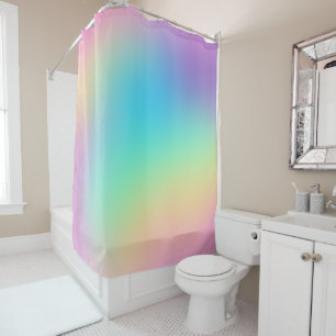 Weiche Prismatische Regenbogenglühung Duschvorhang