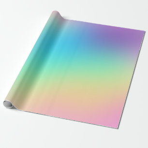 Weiche Prismatische Regenbogenglühung Geschenkpapier