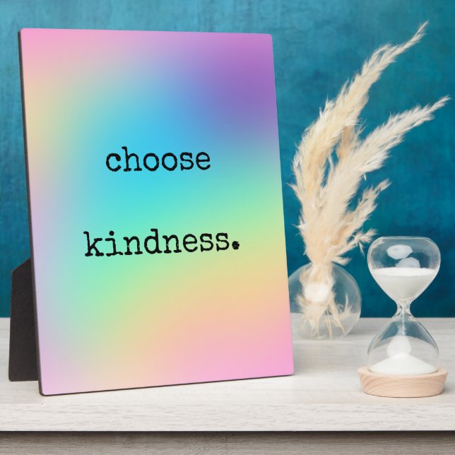 Weiche Prismatische Regenbogenleuchte "Choose Kind Fotoplatte (Seite)