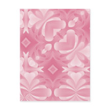 Weiche rosa abstrakte Herzen und Diamanten