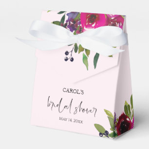 Weiche rosa Aquarell-Blumen-Geschenkbox Geschenkschachtel