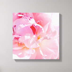 weiche rosa Blätter Leinwanddruck