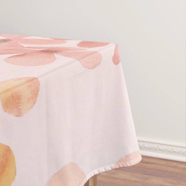 Weiche rosa Blumenblüten-Tischdecke Tischdecke (Beispiel)