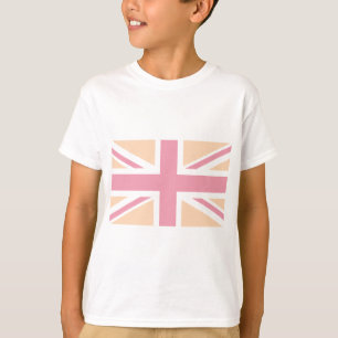 weiche rosa Flagge Gewerkschafts-Jack-Briten T-Shirt