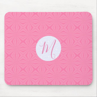 Weiche rosa geschwungene Quadrate Personalisierte  Mousepad