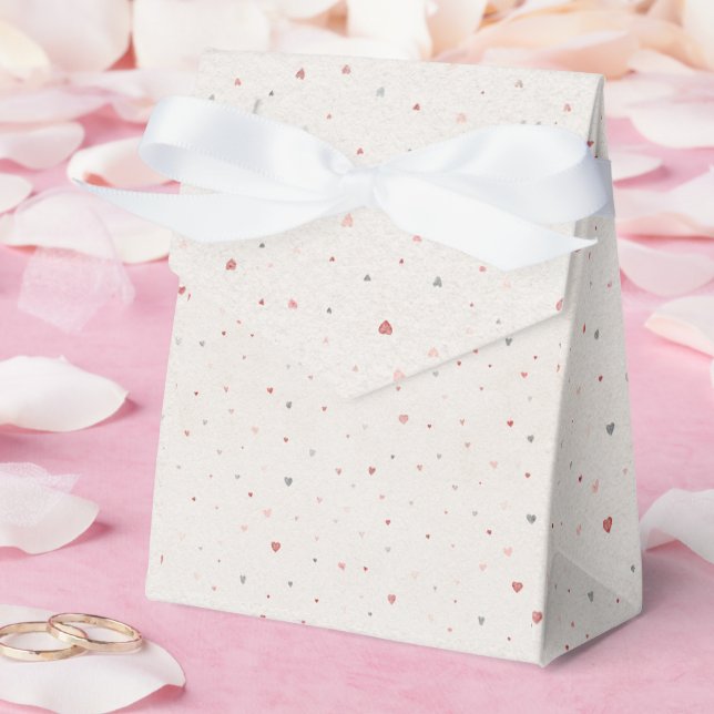 Weiche rosa Herzen Favor Box Geschenkschachtel (Hochzeit)