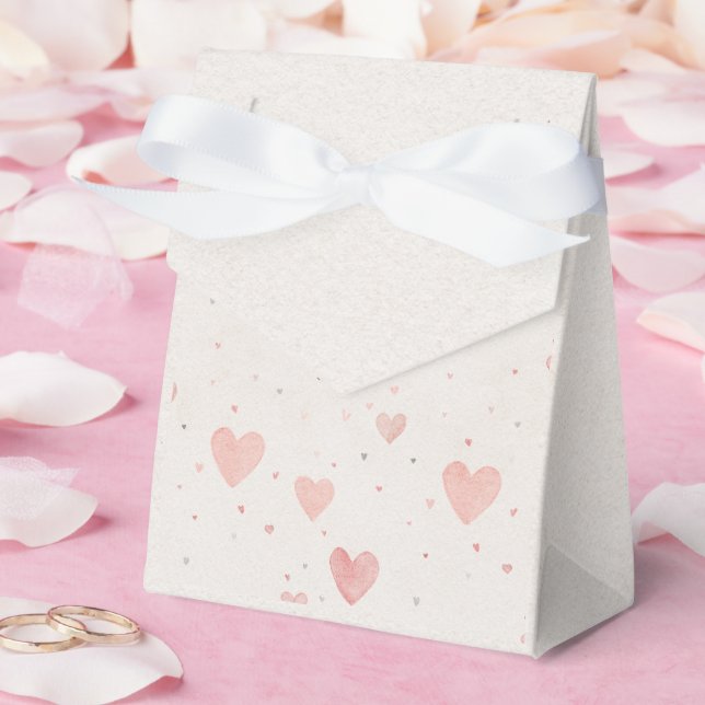 Weiche rosa Herzen Geschenkbox Geschenkschachtel (Hochzeit)