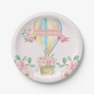 Weiche rosa pappteller