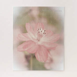 Weiche rosa PastellBlume Puzzle
