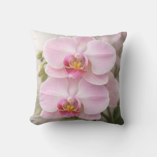 Weiche Rosa Phalaenopsis-Orchidee Kissen